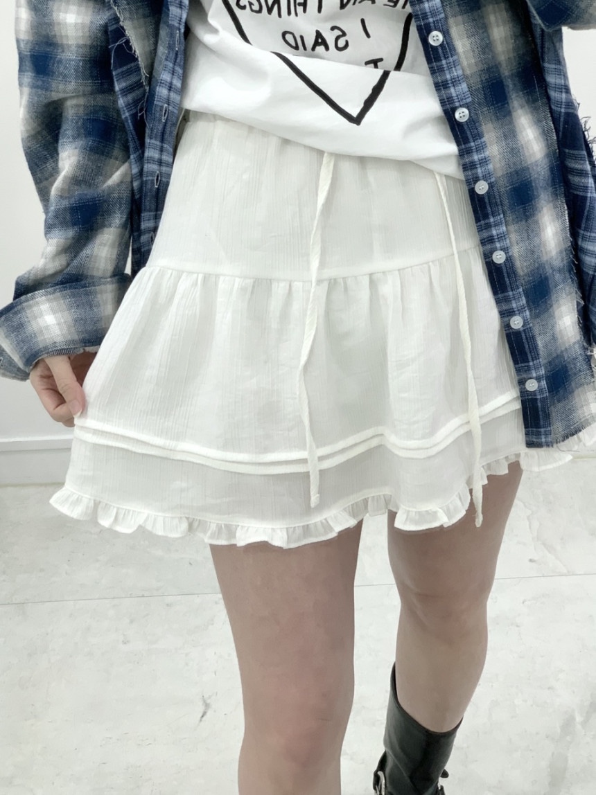 FRILL-T/DADA東大門代購女士新品人氣時尚熱賣26春夏短裙FRILL-T/DADA短裙