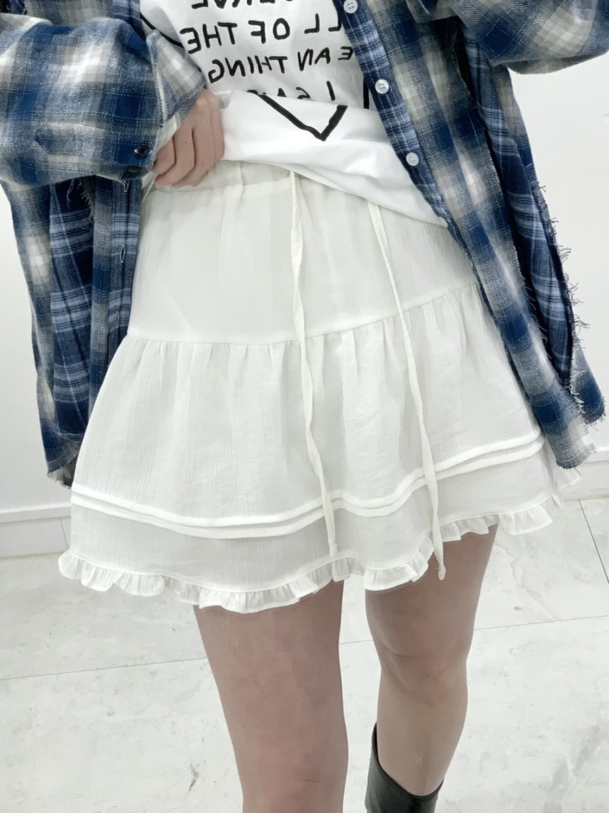 FRILL-T/DADA東大門代購女士新品人氣時尚熱賣26春夏短裙FRILL-T/DADA短裙