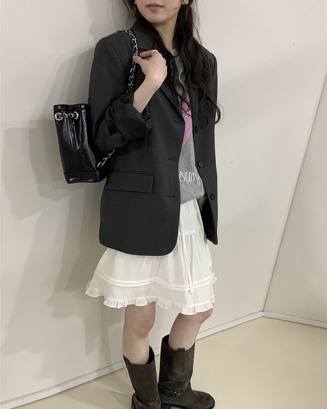 FRILL-T/DADA東大門代購女士新品人氣時尚熱賣26春夏短裙FRILL-T/DADA短裙