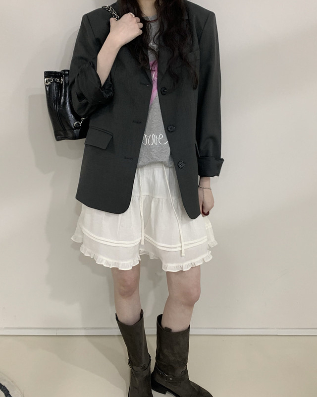 FRILL-T/DADA東大門代購女士新品人氣時尚熱賣26春夏短裙FRILL-T/DADA短裙