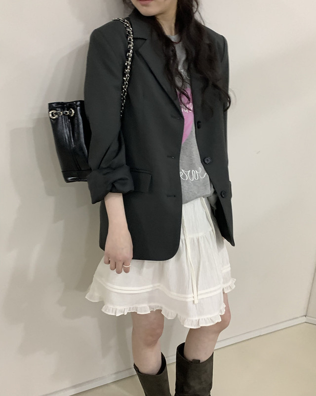 FRILL-T/DADA東大門代購女士新品人氣時尚熱賣26春夏短裙FRILL-T/DADA短裙