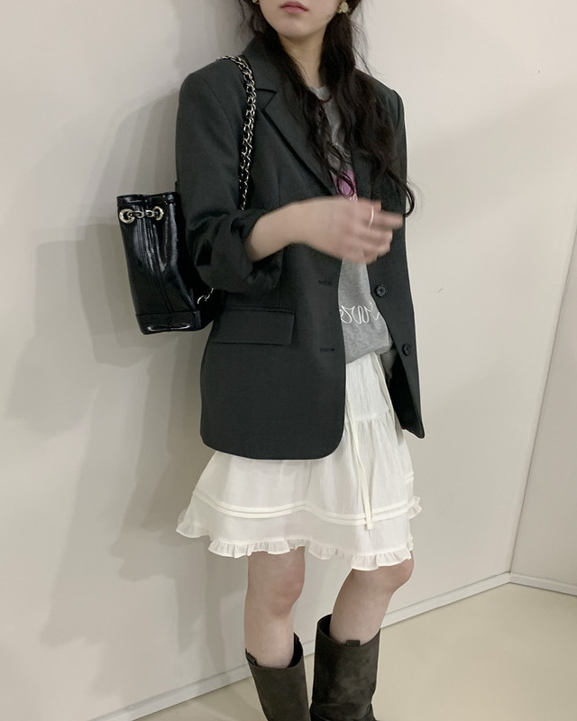 FRILL-T/DADA東大門代購女士新品人氣時尚熱賣26春夏短裙FRILL-T/DADA短裙