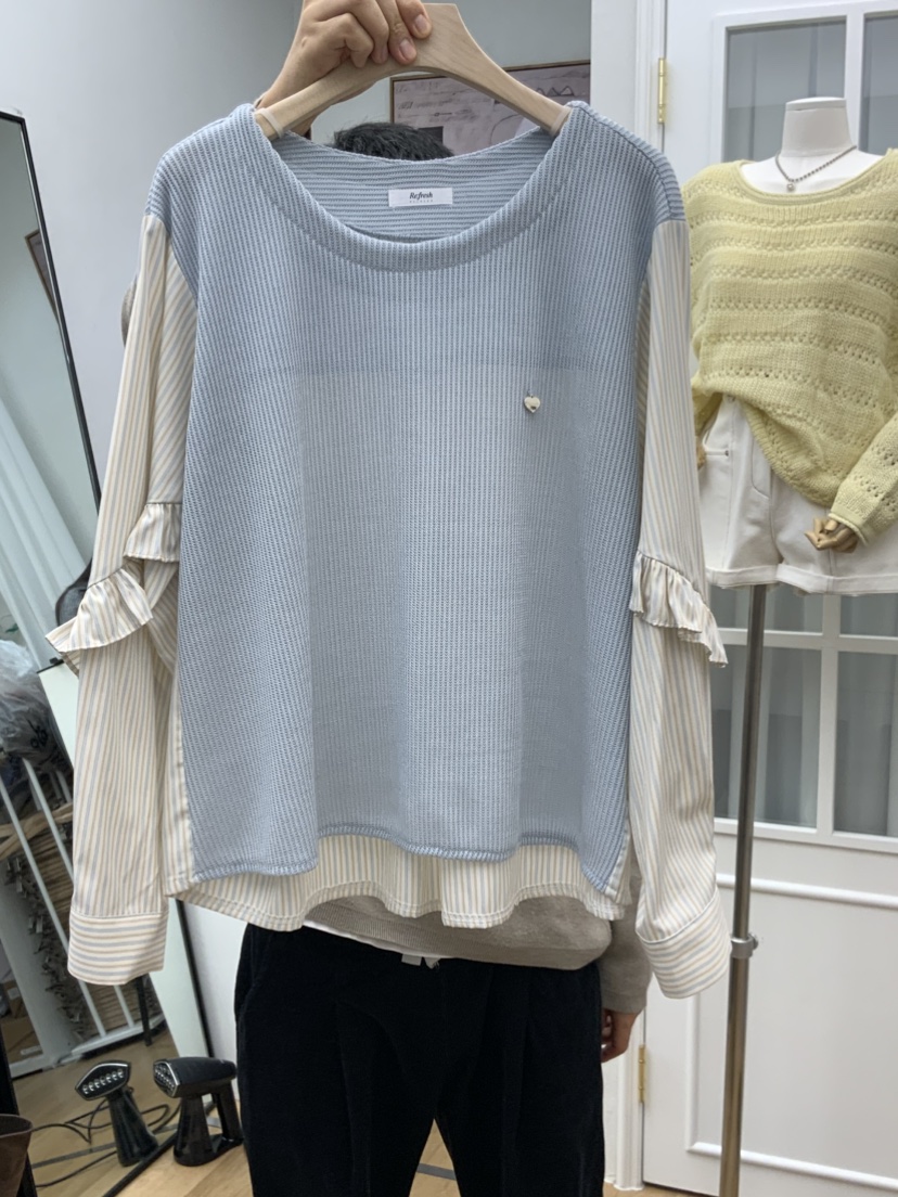 RE:FRESH-L韓國代購女士新款26春夏人氣熱賣真品長袖T恤RE:FRESH長袖T恤圖色3