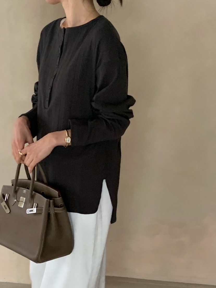 COBALT BLUE東大門直郵女裝新款26春夏休閑職業熱賣長袖T恤COBALT BLUE長袖T恤圖色5