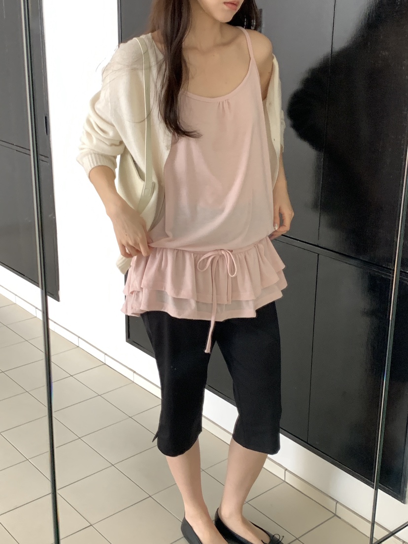 FRILL-T/DADA東大門代購女士新品推薦人氣職業吊帶背心FRILL-T/DADA吊帶/背心