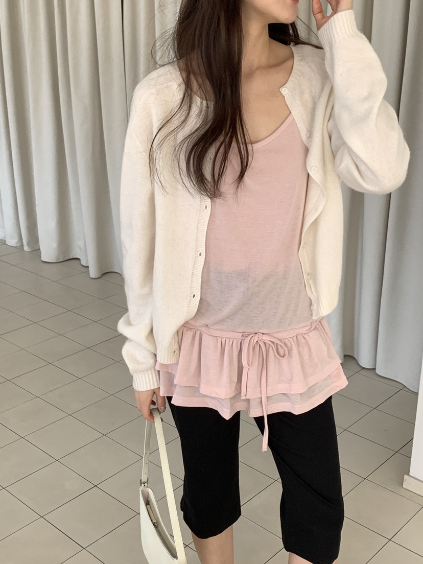 FRILL-T/DADA東大門代購女士新品推薦人氣職業吊帶背心FRILL-T/DADA吊帶/背心