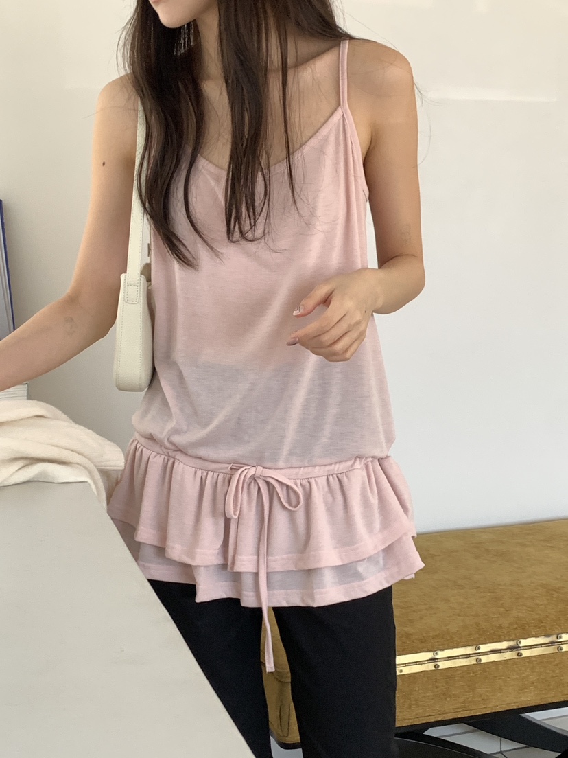 FRILL-T/DADA東大門代購女士新品推薦人氣職業吊帶背心FRILL-T/DADA吊帶/背心