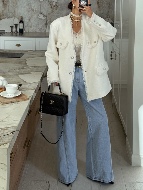 COME OPEN/HAPER韓國代購女士新款職業26春夏夾克含腰帶COME OPEN/HAPER夾克