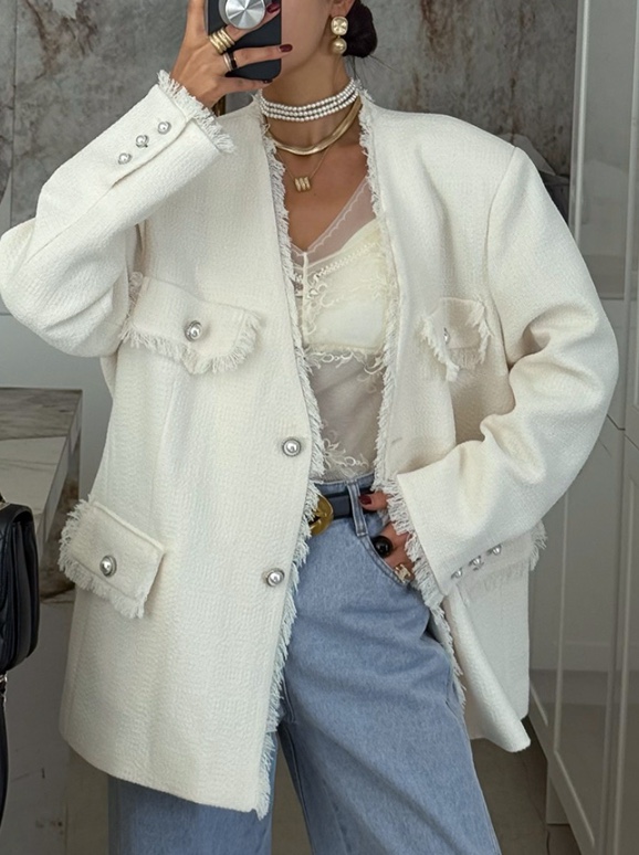 COME OPEN/HAPER韓國代購女士新款職業26春夏夾克含腰帶COME OPEN/HAPER夾克