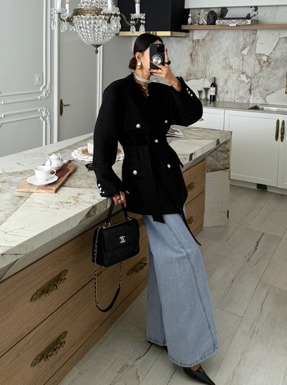 COME OPEN/HAPER韓國代購女士新款職業26春夏夾克含腰帶COME OPEN/HAPER夾克