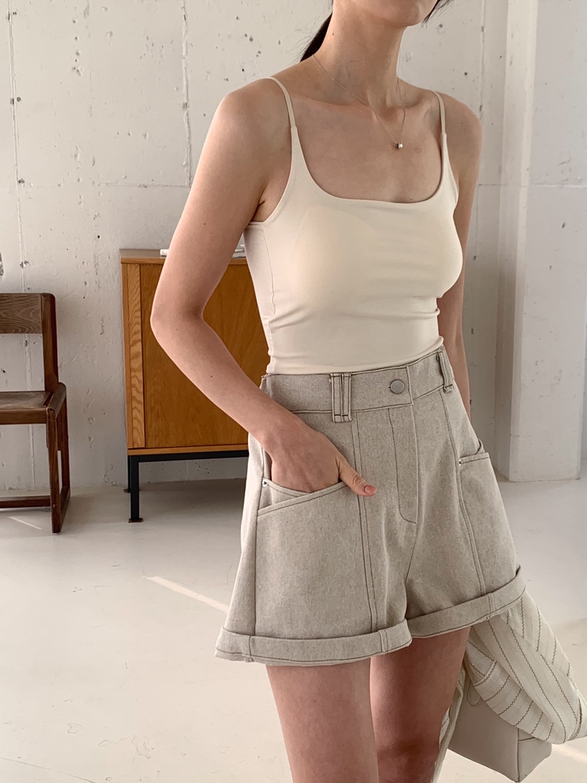 RE:FRESH-L韓國直郵女裝新品時尚熱賣真品職業休閑短褲口袋RE:FRESH短褲