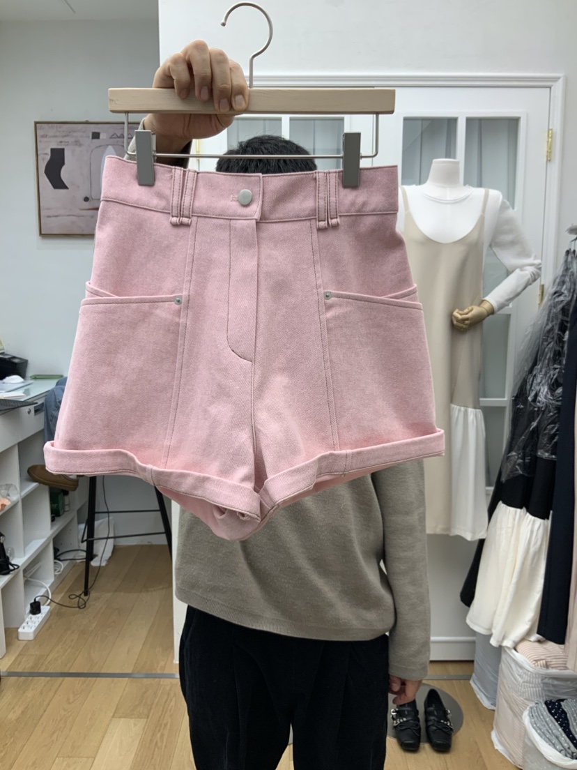 RE:FRESH-L韓國直郵女裝新品時尚熱賣真品職業休閑短褲口袋RE:FRESH短褲圖色4