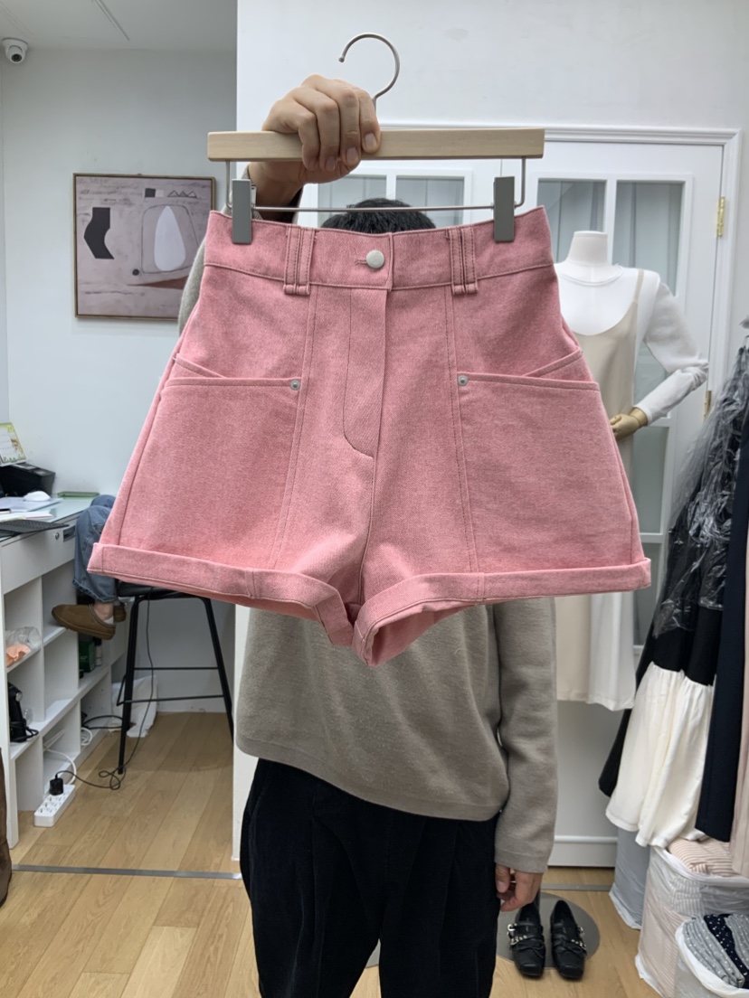 RE:FRESH-L韓國直郵女裝新品時尚熱賣真品職業休閑短褲口袋RE:FRESH短褲圖色5