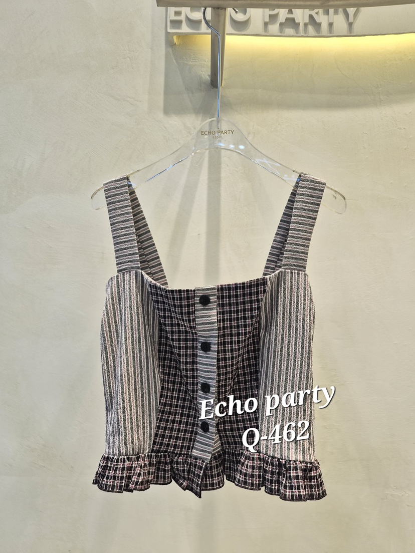 ECHOPARTY東大門直郵女裝新品職業真品熱賣26春夏吊帶背心ECHOPARTY吊帶/背心圖色1