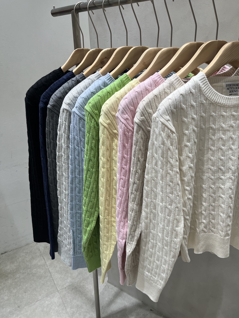 EVERCOMMERCE METICULOUSLY DESIGNED東大門直郵女士新品時尚針織衫棉布EVERCOMMERCE METICULOUSLY DESIGNED針織衫