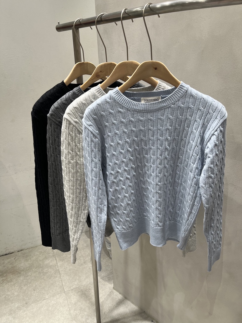 EVERCOMMERCE METICULOUSLY DESIGNED東大門直郵女士新品時尚針織衫棉布EVERCOMMERCE METICULOUSLY DESIGNED針織衫
