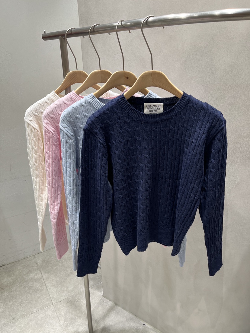 EVERCOMMERCE METICULOUSLY DESIGNED東大門直郵女士新品時尚針織衫棉布EVERCOMMERCE METICULOUSLY DESIGNED針織衫