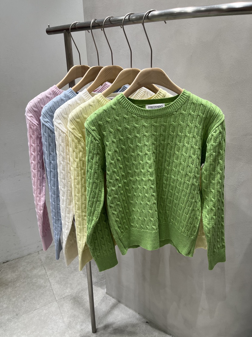 EVERCOMMERCE METICULOUSLY DESIGNED東大門直郵女士新品時尚針織衫棉布EVERCOMMERCE METICULOUSLY DESIGNED針織衫