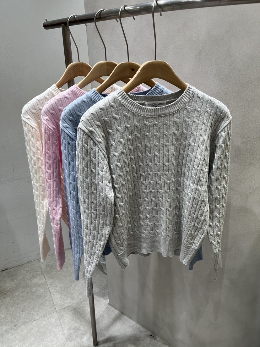 EVERCOMMERCE METICULOUSLY DESIGNED東大門直郵女士新品時尚針織衫棉布EVERCOMMERCE METICULOUSLY DESIGNED針織衫