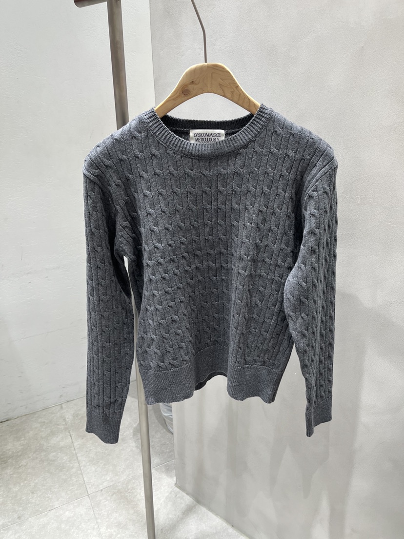 EVERCOMMERCE METICULOUSLY DESIGNED東大門直郵女士新品時尚針織衫棉布EVERCOMMERCE METICULOUSLY DESIGNED針織衫圖色7