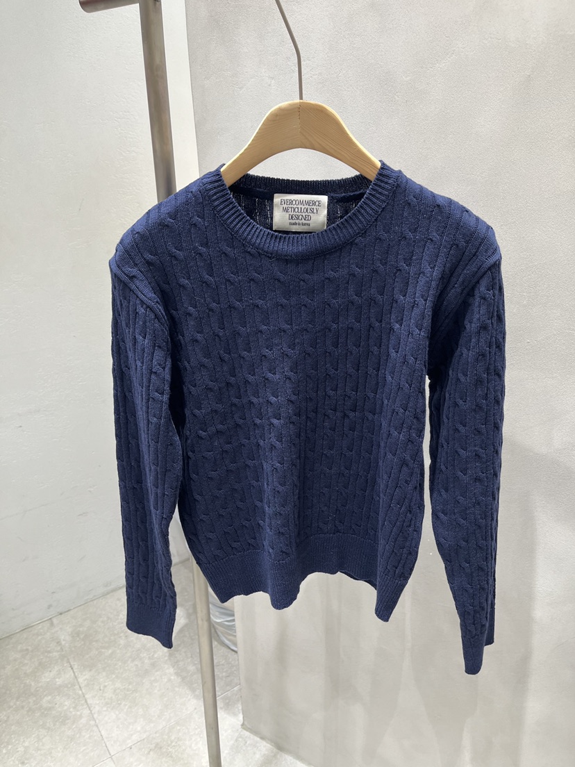EVERCOMMERCE METICULOUSLY DESIGNED東大門直郵女士新品時尚針織衫棉布EVERCOMMERCE METICULOUSLY DESIGNED針織衫圖色9