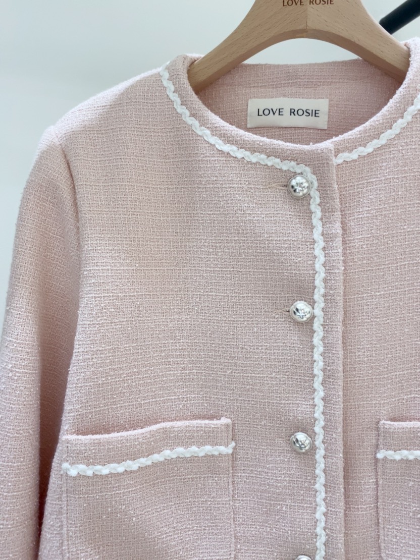 LOVE ROSIE韓國直郵女裝新款時尚職業熱賣26春夏夾克粗花呢LOVE ROSIE夾克