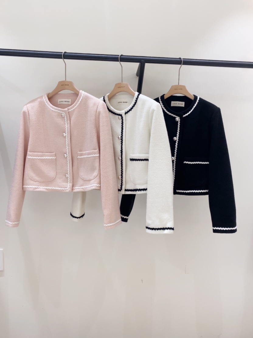 LOVE ROSIE韓國直郵女裝新款時尚職業熱賣26春夏夾克粗花呢LOVE ROSIE夾克