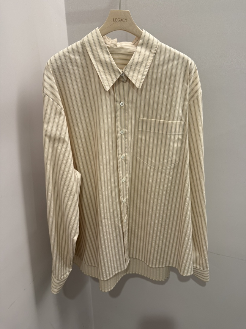 LEGACY韓國直郵女裝新款熱賣職業時尚休閑襯衫蕾絲衫條紋LEGACY襯衫/蕾絲衫圖色2
