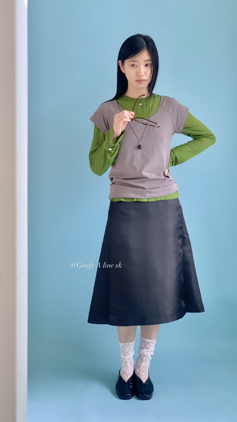 OVER RICH韓國直郵女士新品26春夏真品推薦半身裙中短裙OVER RICH半身裙/中短裙