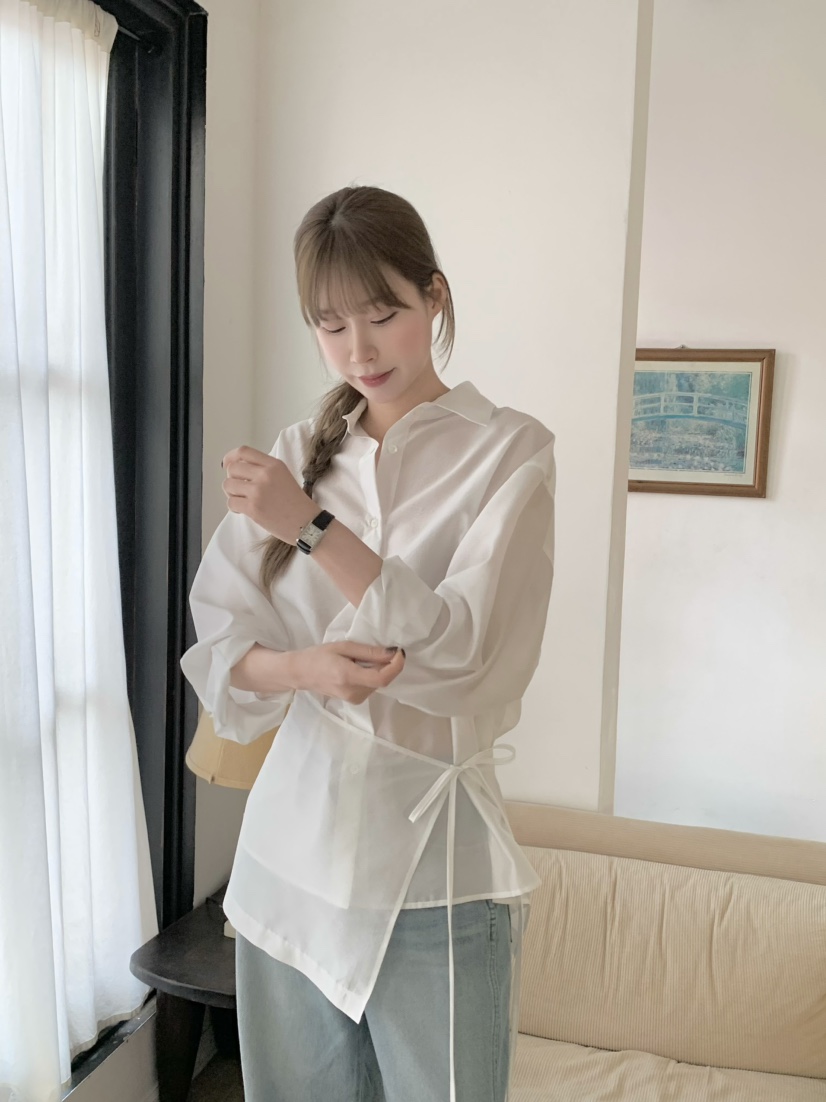 LEGACY東大門實拍女士新品時尚職業推薦休閑襯衫蕾絲衫寬松LEGACY襯衫/蕾絲衫