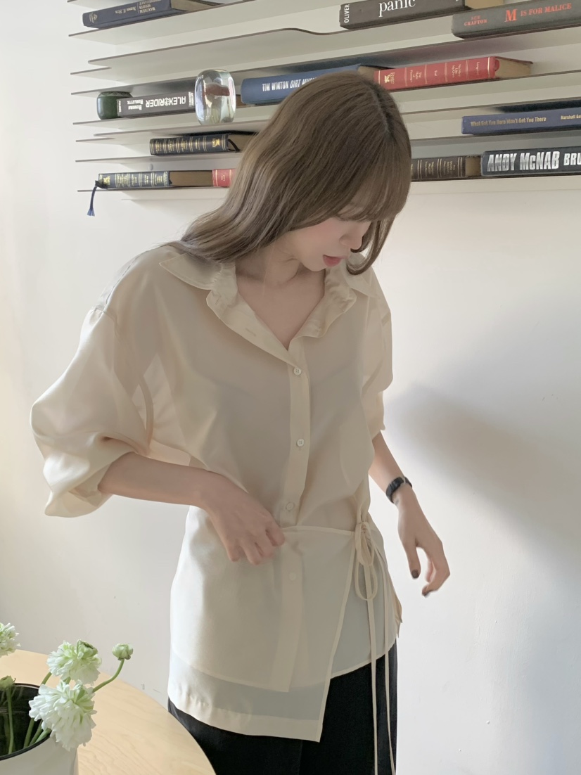 LEGACY東大門實拍女士新品時尚職業推薦休閑襯衫蕾絲衫寬松LEGACY襯衫/蕾絲衫