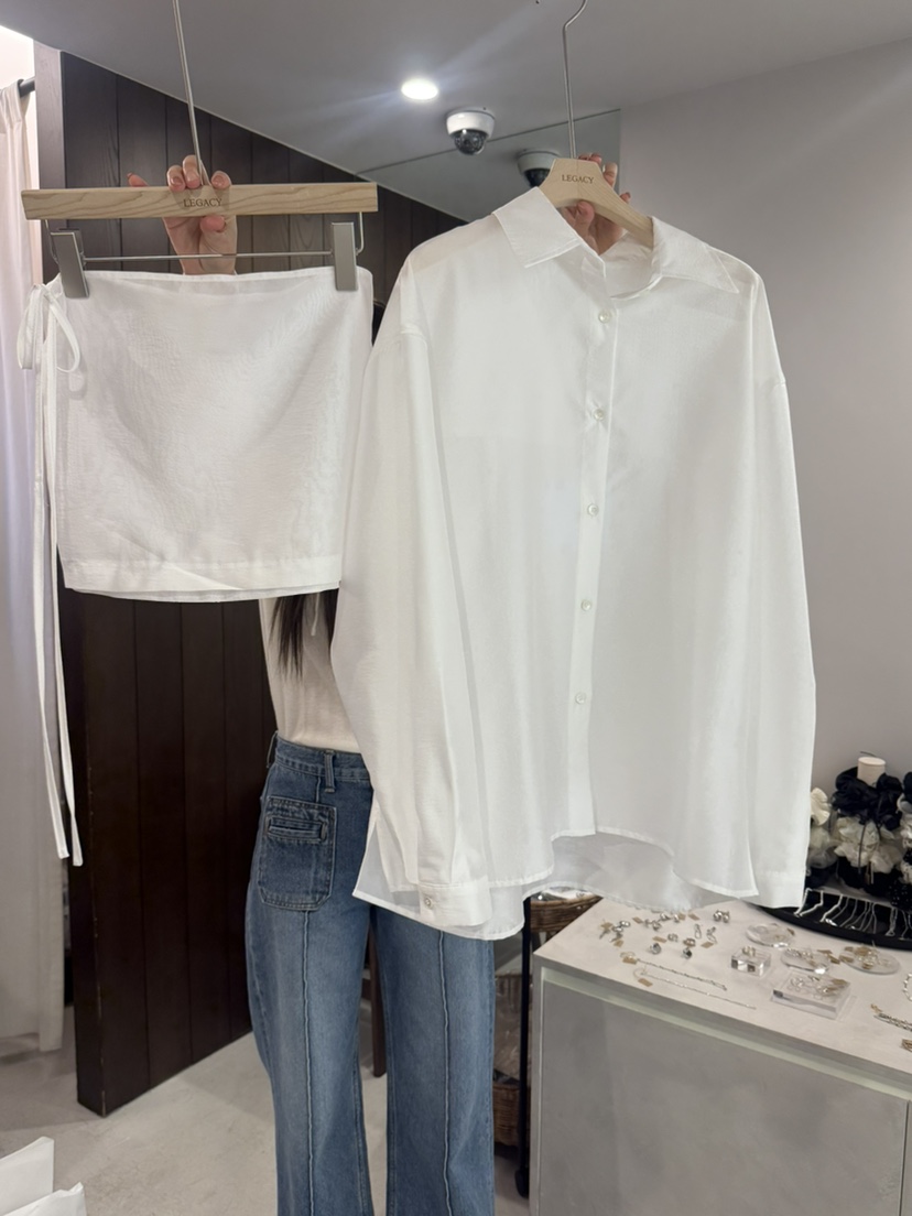 LEGACY東大門實拍女士新品時尚職業推薦休閑襯衫蕾絲衫寬松LEGACY襯衫/蕾絲衫圖色1