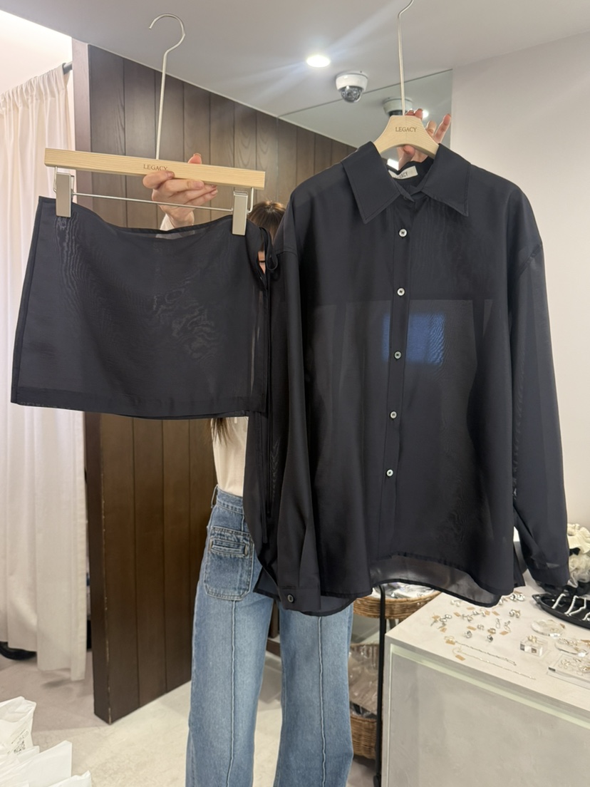 LEGACY東大門實拍女士新品時尚職業推薦休閑襯衫蕾絲衫寬松LEGACY襯衫/蕾絲衫圖色3