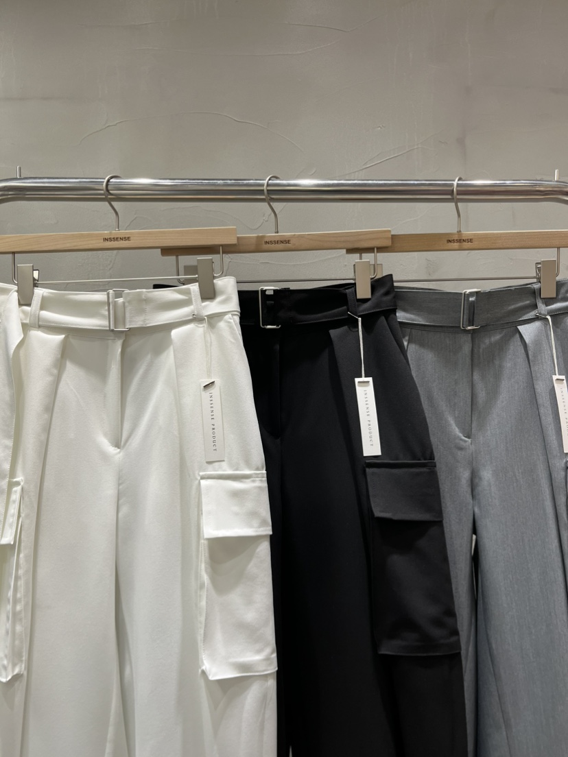 INSSENSE-A東大門實拍女士新款推薦職業熱賣時尚休閑褲腰帶INSSENSE-A休閑褲