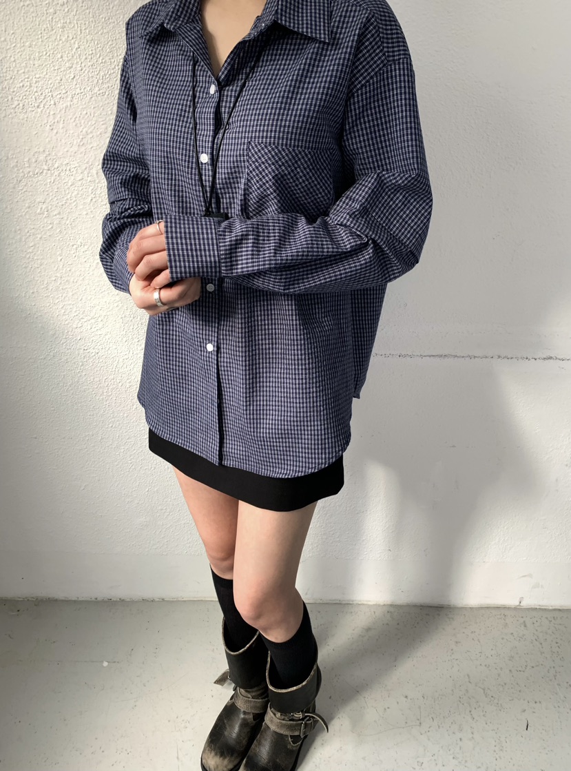 X-MOOD韓國直郵女裝新品推薦26春夏職業人氣襯衫蕾絲衫格子X-MOOD襯衫/蕾絲衫