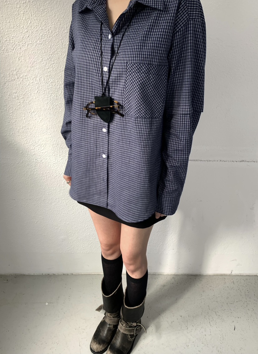 X-MOOD韓國直郵女裝新品推薦26春夏職業人氣襯衫蕾絲衫格子X-MOOD襯衫/蕾絲衫