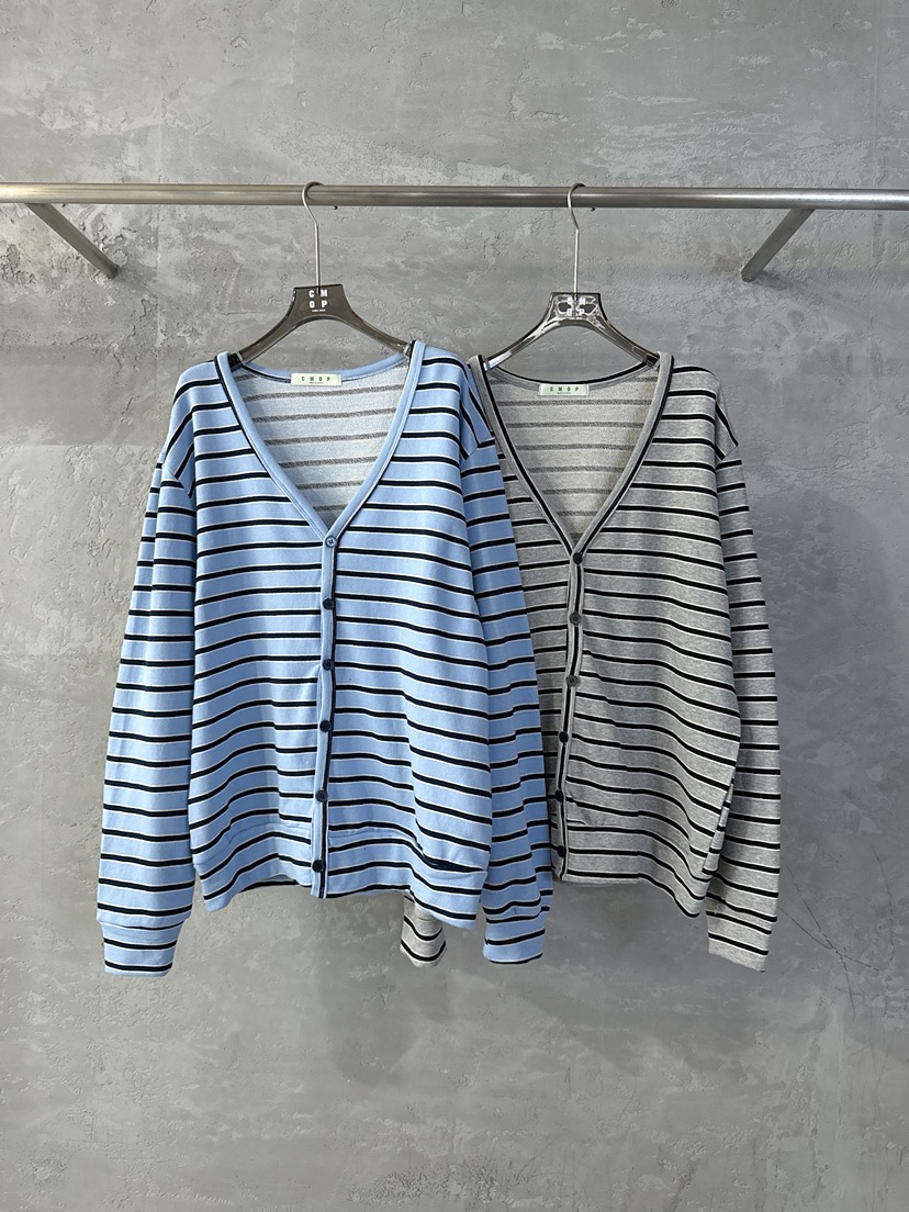 COME OPEN/HAPER韓國代購女裝新品職業26春夏長袖T恤條紋COME OPEN/HAPER長袖T恤