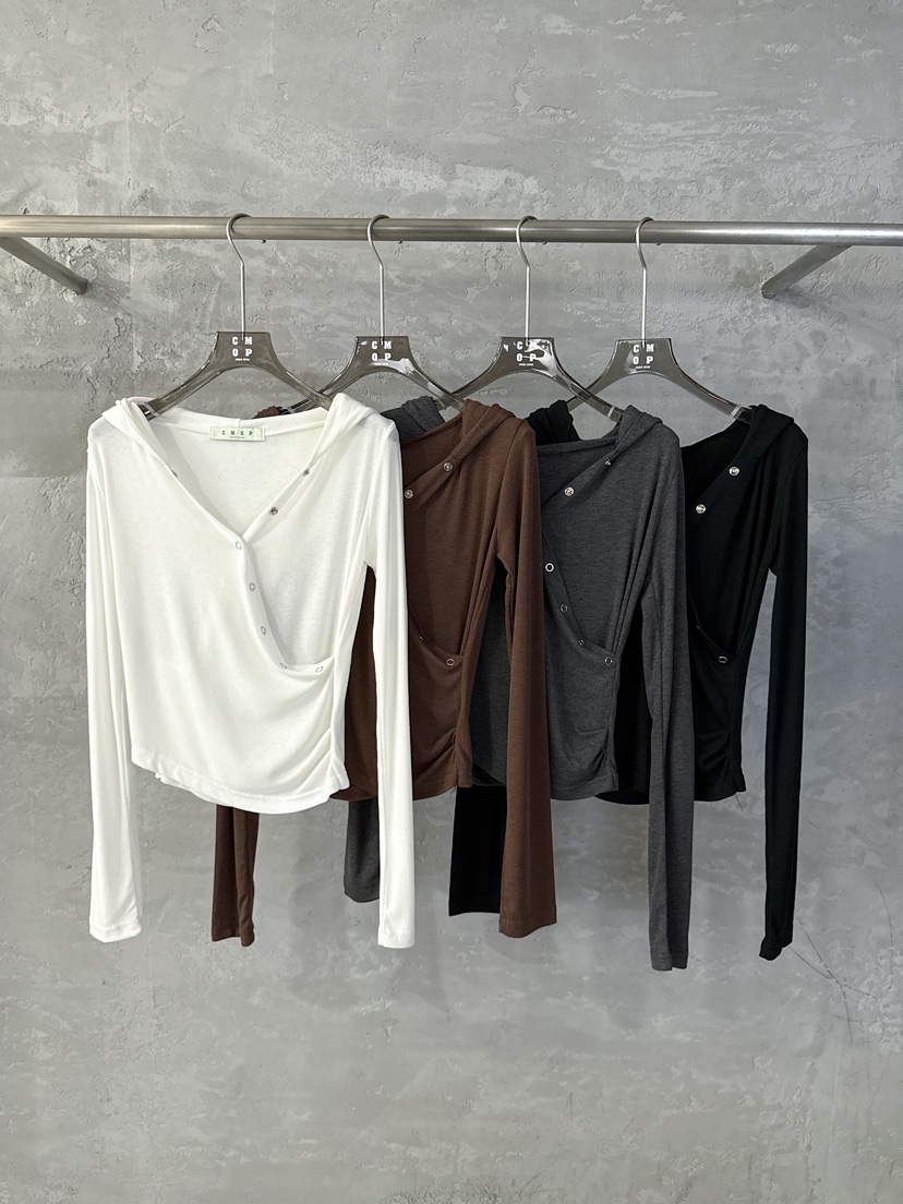 COME OPEN/HAPER東大門代購女士新款時尚真品長袖T恤鏤空COME OPEN/HAPER長袖T恤