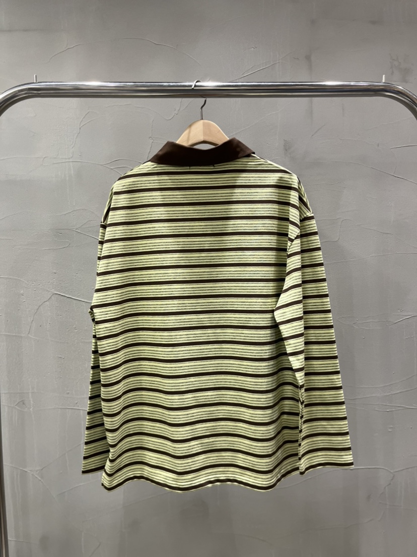 INSSENSE-A東大門實拍女裝新品人氣熱賣長袖T恤復古條紋INSSENSE-A長袖T恤