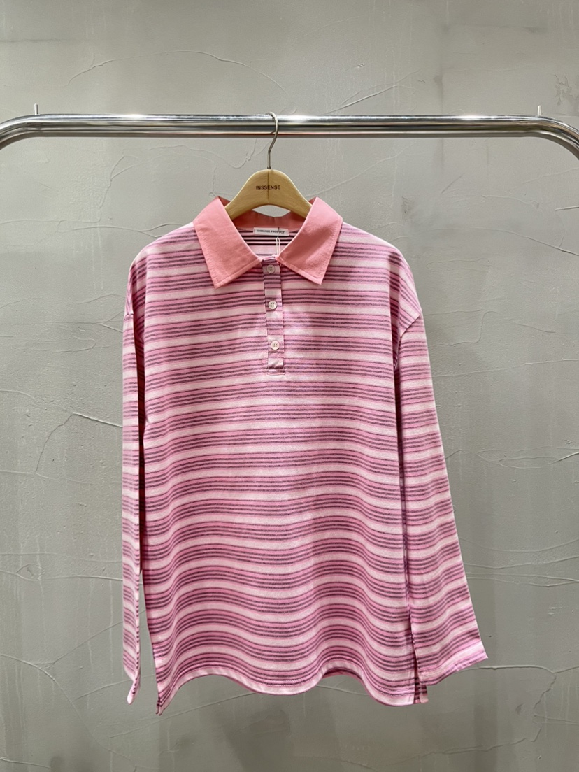 INSSENSE-A東大門實拍女裝新品人氣熱賣長袖T恤復古條紋INSSENSE-A長袖T恤圖色3