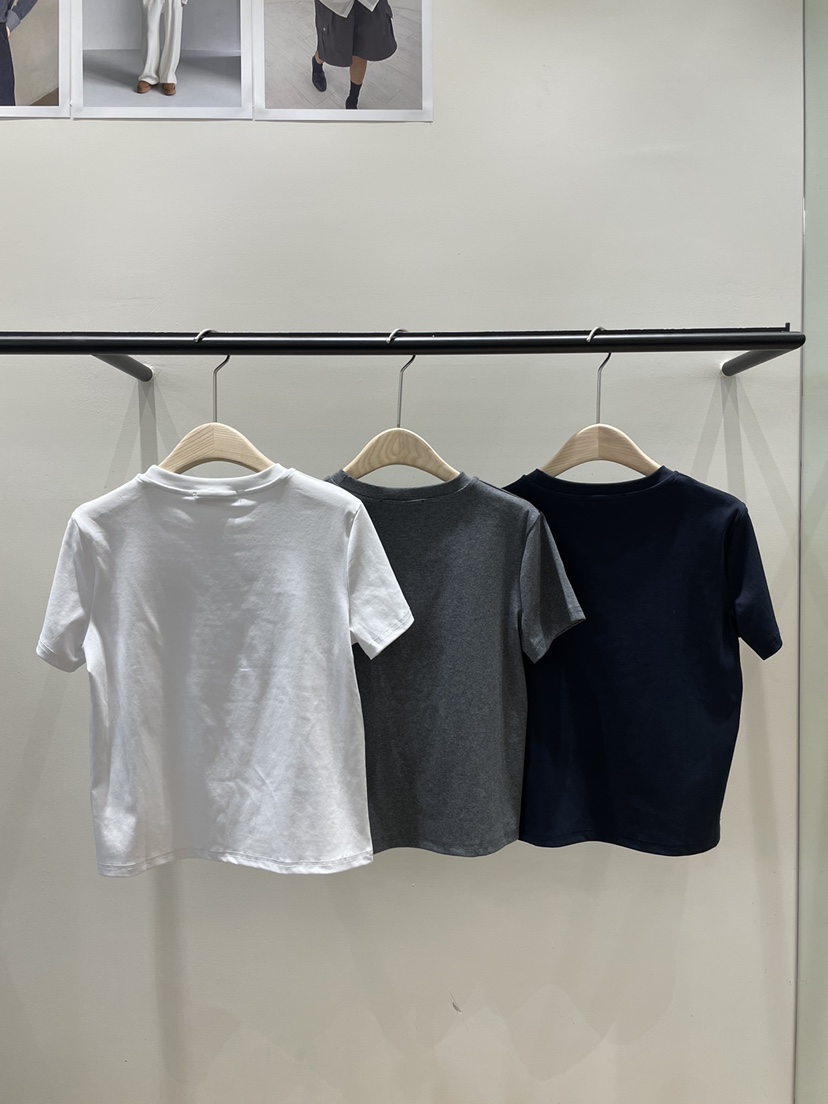 NEOUL韓國直郵女裝新款推薦熱賣真品職業休閑人氣26春夏T恤NEOUL/ahin雙領標簽T恤