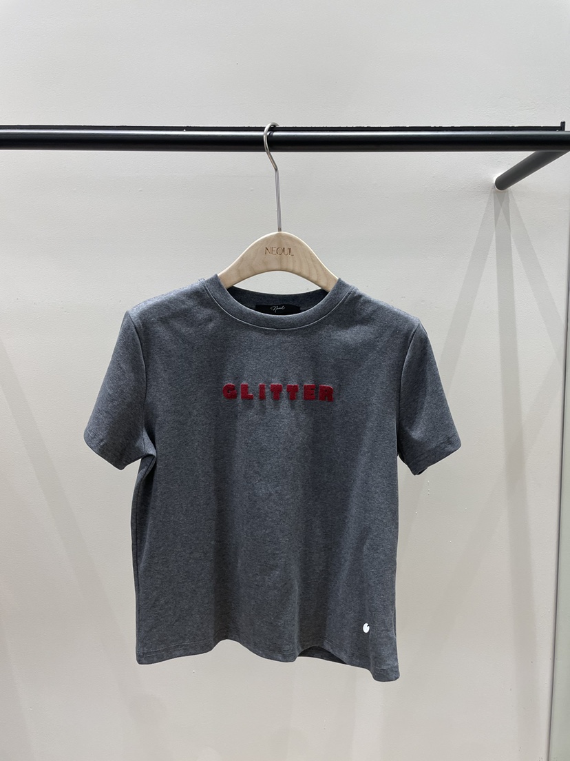 NEOUL韓國直郵女裝新款推薦熱賣真品職業休閑人氣26春夏T恤NEOUL/ahin雙領標簽T恤圖色2