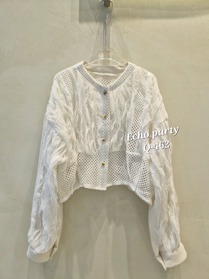 ECHOPARTY韓國代購女士新款職業真品人氣26春夏襯衫蕾絲衫ECHOPARTY襯衫/蕾絲衫圖色1