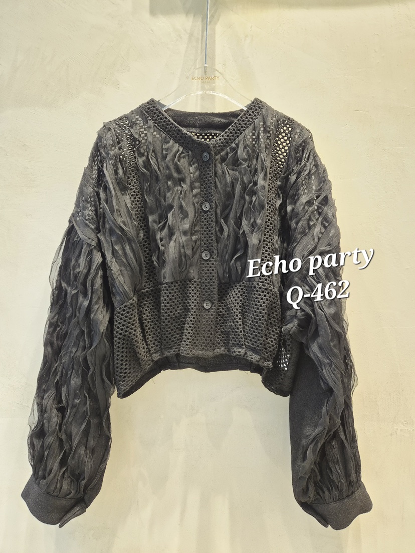 ECHOPARTY韓國代購女士新款職業真品人氣26春夏襯衫蕾絲衫ECHOPARTY襯衫/蕾絲衫圖色2