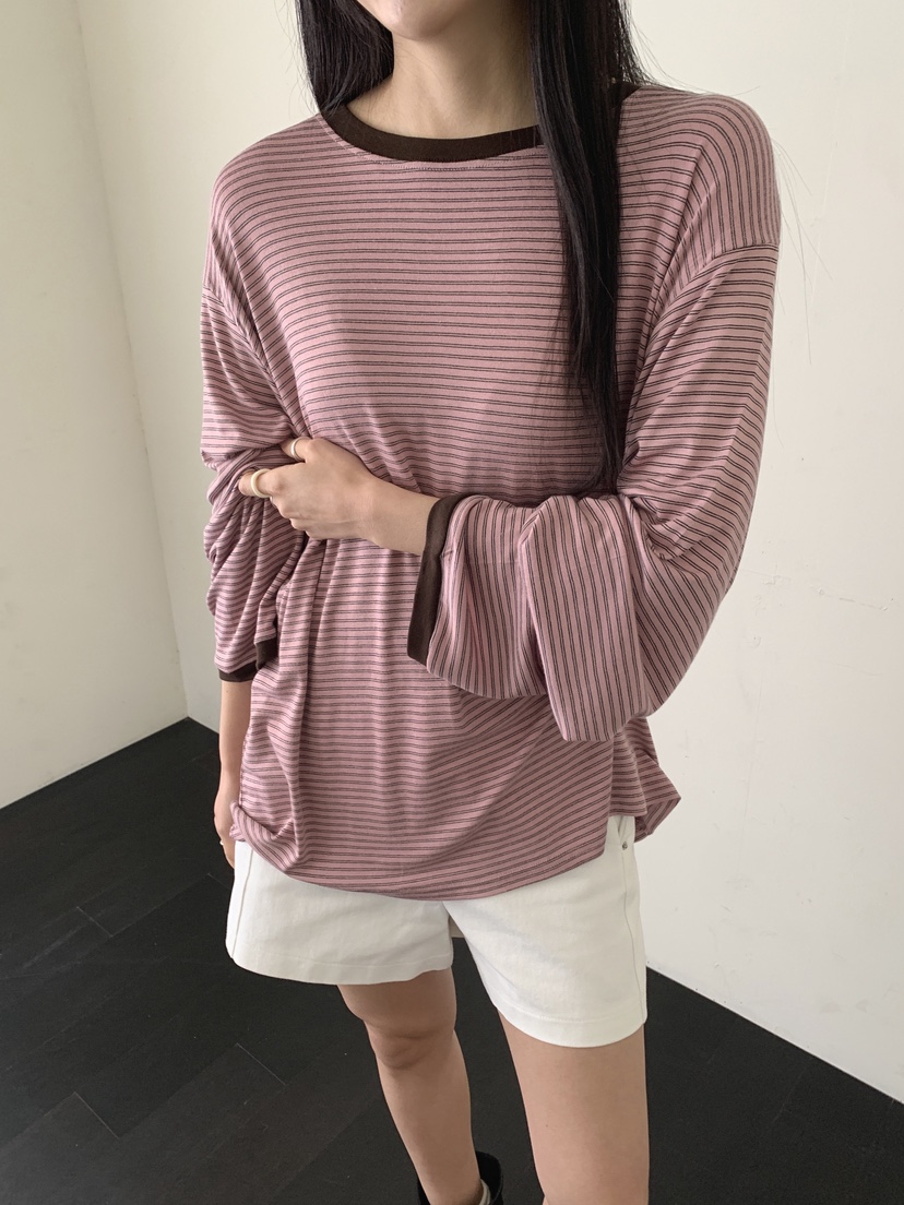 COME OPEN/HAPER韓國直郵女士新品時尚熱賣職業長袖T恤COME OPEN/HAPER長袖T恤