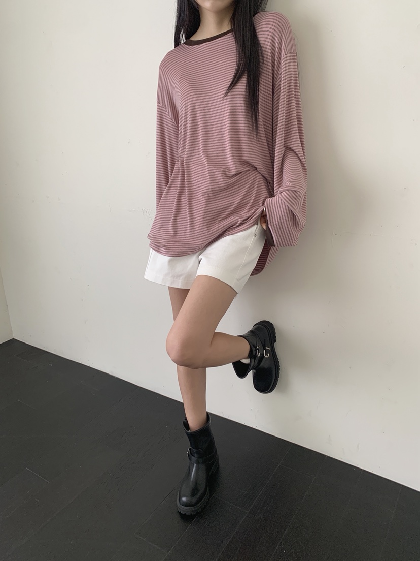 COME OPEN/HAPER韓國直郵女士新品時尚熱賣職業長袖T恤COME OPEN/HAPER長袖T恤