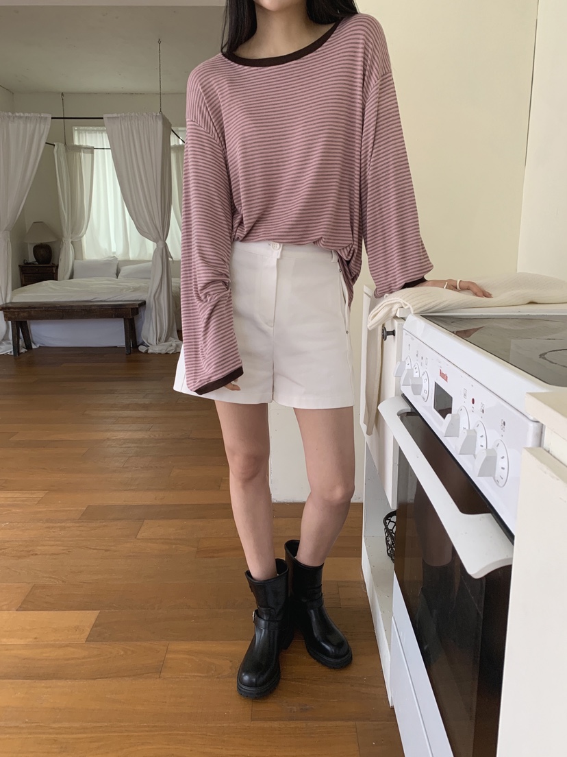 COME OPEN/HAPER韓國直郵女士新品時尚熱賣職業長袖T恤COME OPEN/HAPER長袖T恤