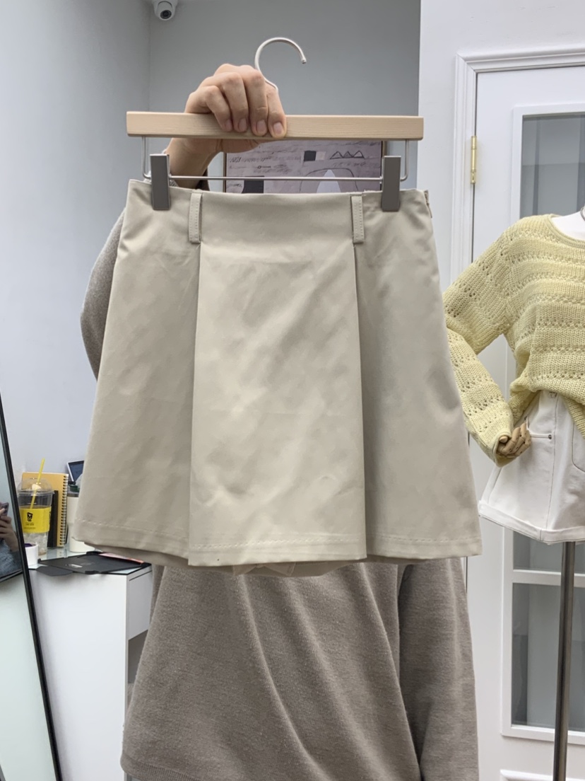 RE:FRESH-L韓國代購女士新品人氣休閑26春夏職業熱賣短裙RE:FRESH短裙圖色1