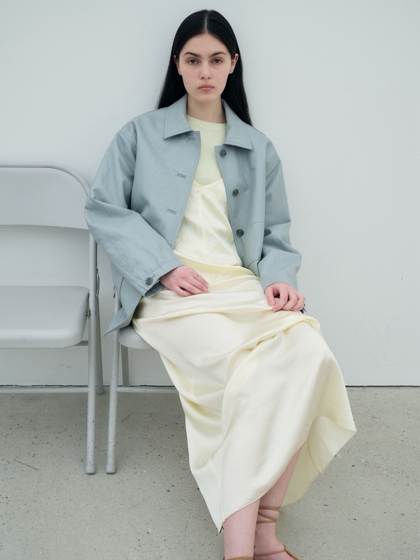 JEONG GAM STUDIOS韓國直郵女裝新款真品休閑連衣裙斜紋布JEONG GAM STUDIOS連衣裙