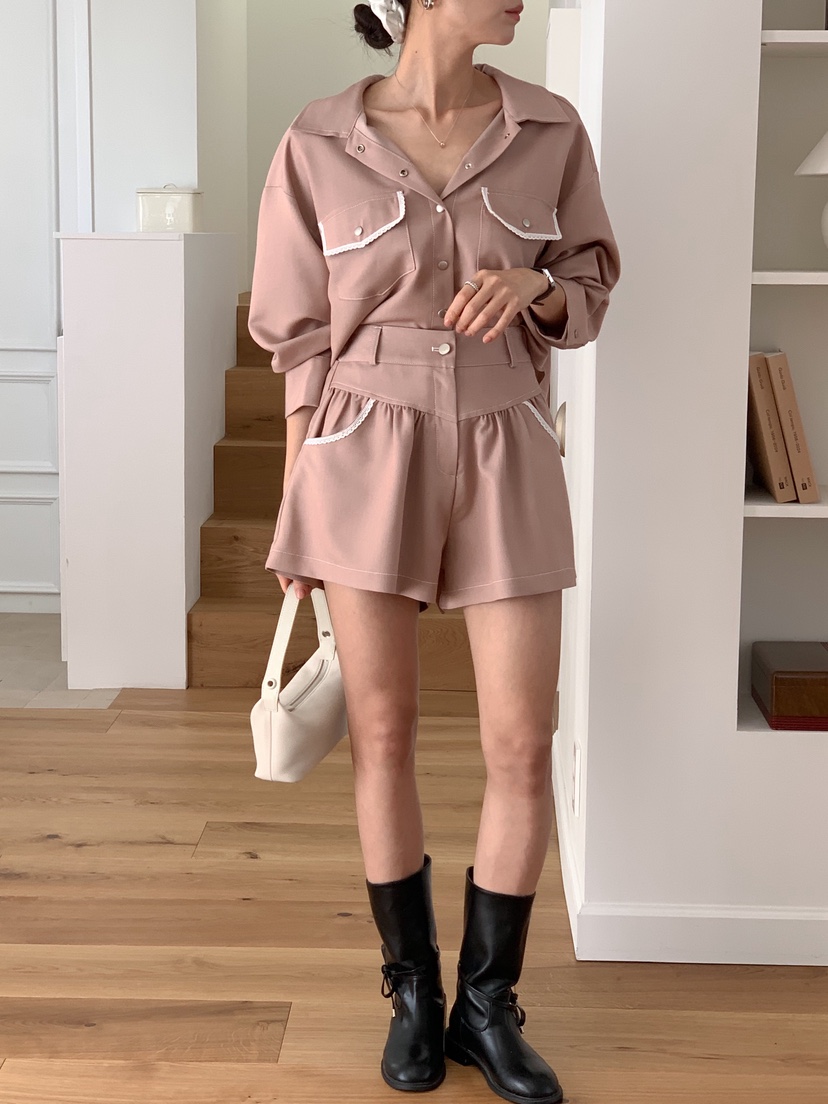 RE:FRESH-L東大門代購女裝新款職業26春夏休閑人氣短褲口袋RE:FRESH短褲